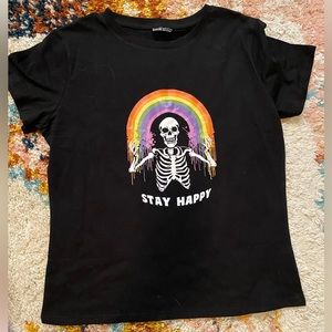 Skeleton Rainbow LGBTQ+ Tee